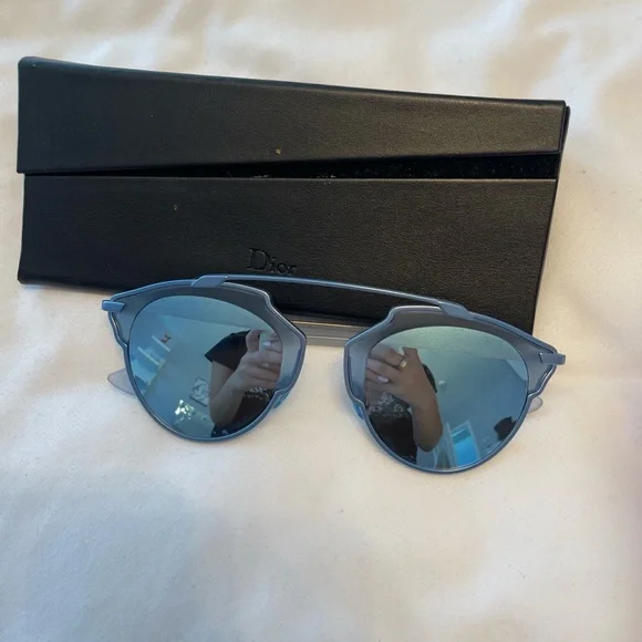 Dior | Accessories | Blue Christian Dior Sunglasses Worn A  display picture 3